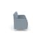 Lesro Siena Lounge Reception 3 Seat Tandem Seating, Brushed Steel, RS Rain Song Upholstery SN3103 - alternate 3